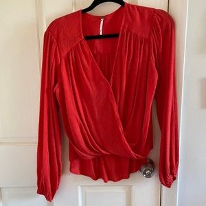 Free people red shirt